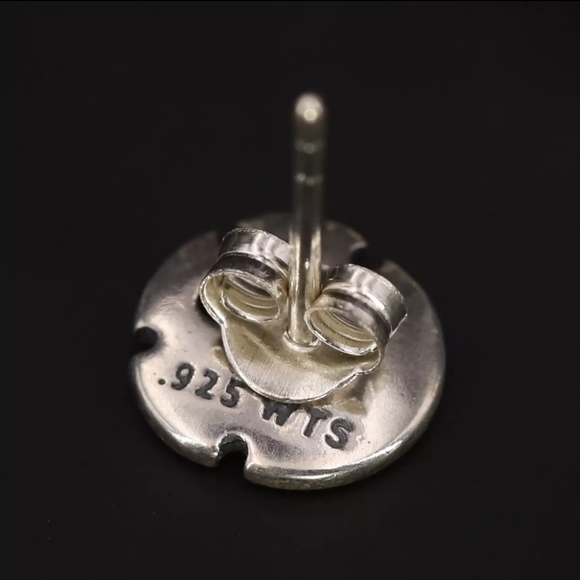 NEW Sterling Silver - WTS WATSON Sand Dollar Sea Shell Stud Earrings - Picture 7 of 11